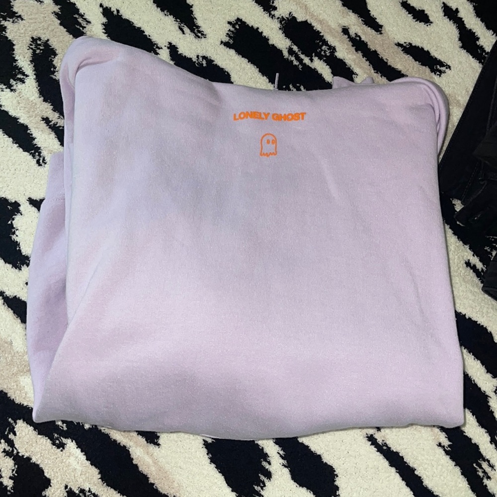 Purple lonely ghost sweatshirt